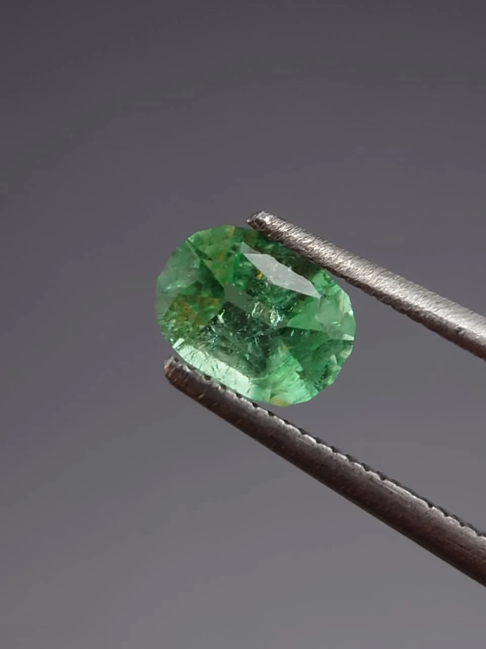 0.97ct Natural Panjsher Emerald Cushion Faceted from Afghanistan — view 1